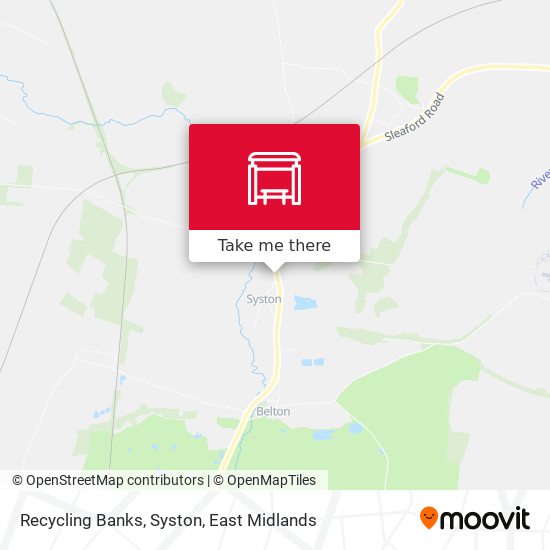 Recycling Banks, Syston map