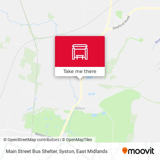 Main Street Bus Shelter, Syston map
