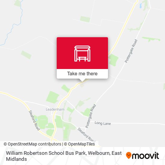 William Robertson School Bus Park, Welbourn map