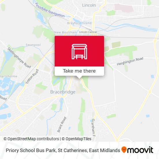 Priory School Bus Park, St Catherines map