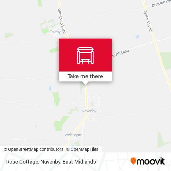 Rose Cottage, Navenby map