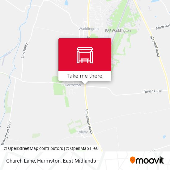Church Lane, Harmston map