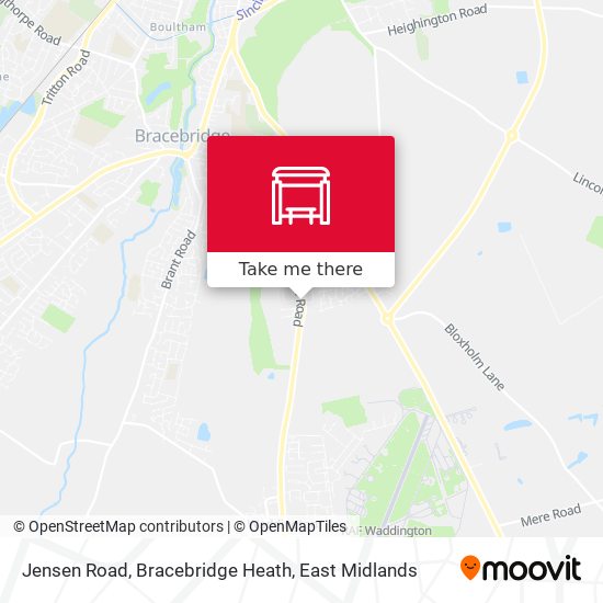 Jensen Road, Bracebridge Heath map