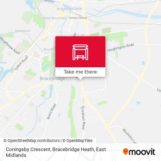 Coningsby Crescent, Bracebridge Heath map