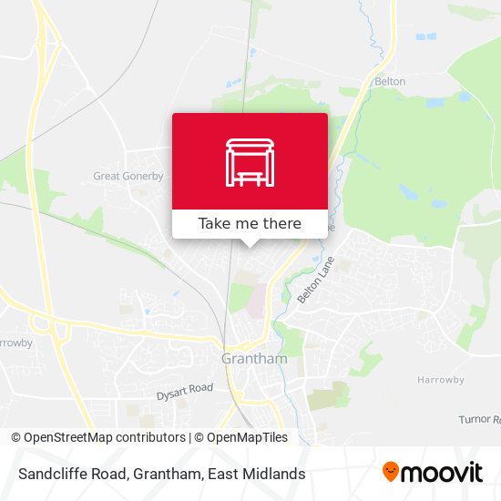 Sandcliffe Road, Grantham map