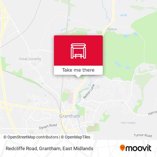 Redcliffe Road, Grantham map