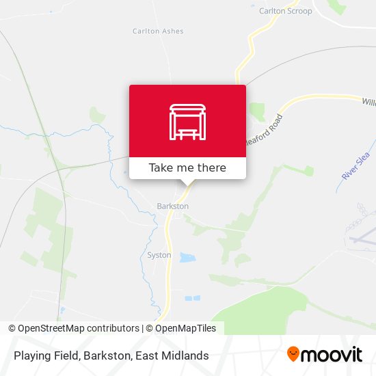 Playing Field, Barkston map