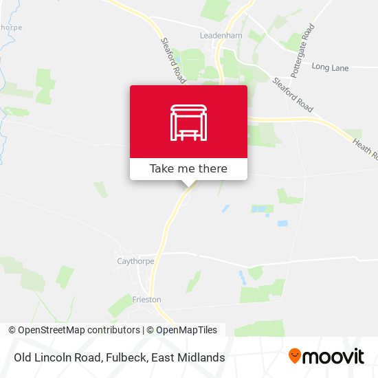 Old Lincoln Road, Fulbeck map