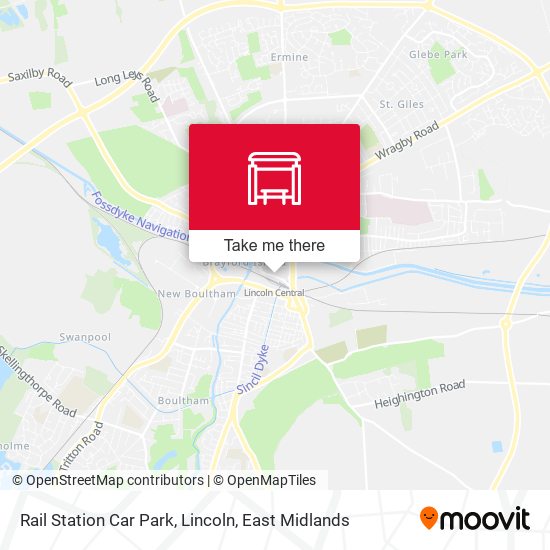 Rail Station Car Park, Lincoln map