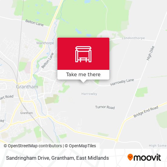 Sandringham Drive, Grantham map