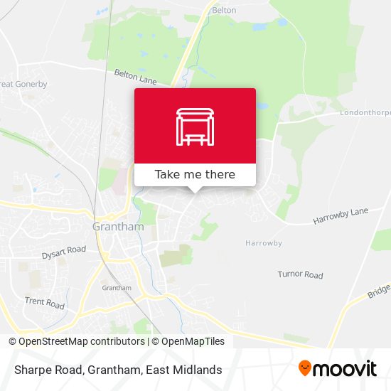 Sharpe Road, Grantham map