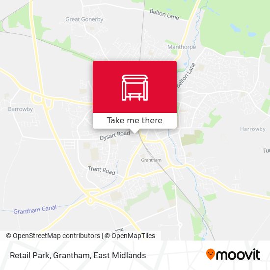 Retail Park, Grantham map