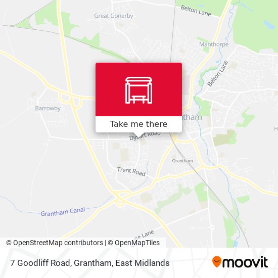 7 Goodliff Road, Grantham map