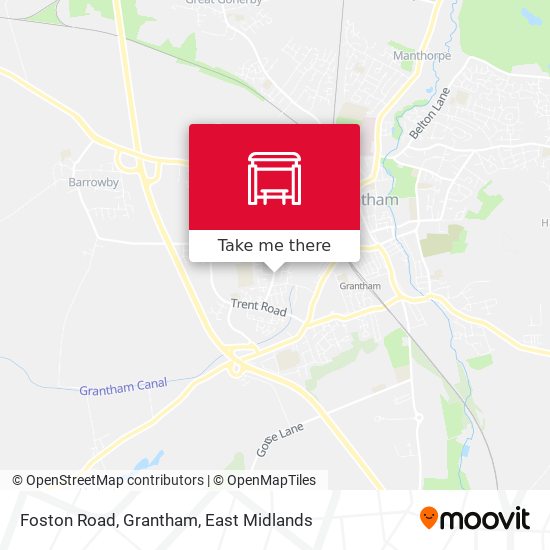 Foston Road, Grantham map