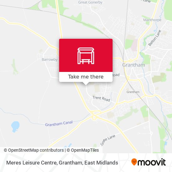 Meres Leisure Centre, Grantham map