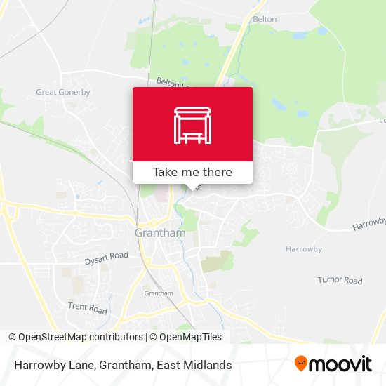 Harrowby Lane, Grantham map