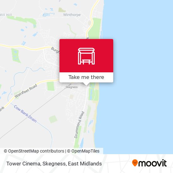 Tower Cinema, Skegness map