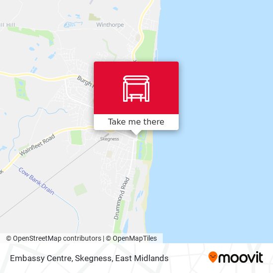 Embassy Centre, Skegness map