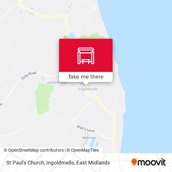 St Paul's Church, Ingoldmells map