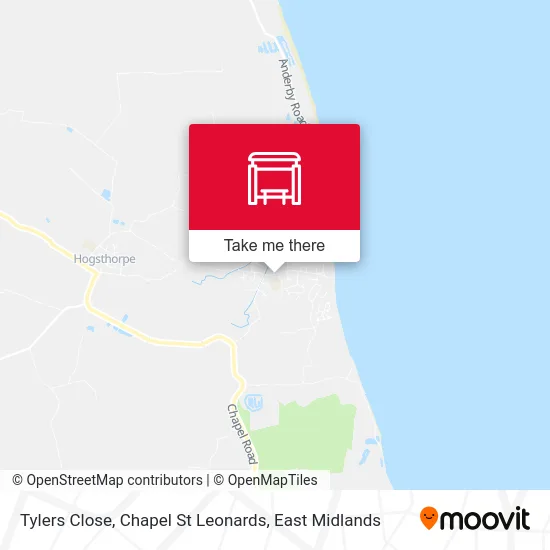 Tylers Close, Chapel St Leonards map