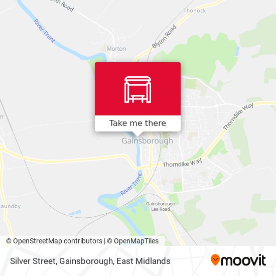 Silver Street, Gainsborough map