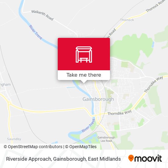 Riverside Approach, Gainsborough map
