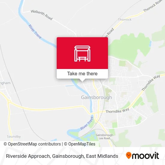 Riverside Approach, Gainsborough map