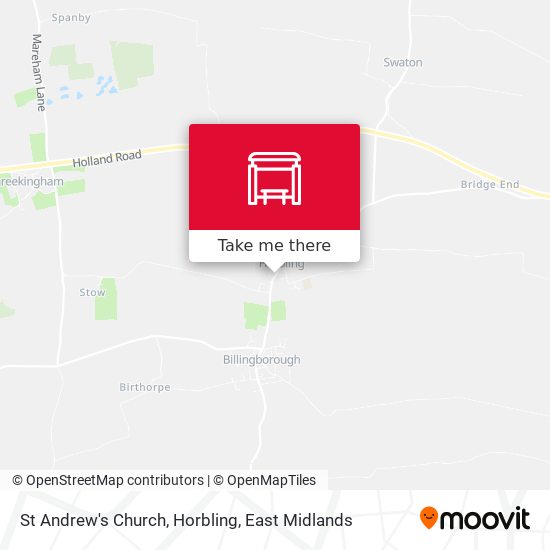 St Andrew's Church, Horbling map