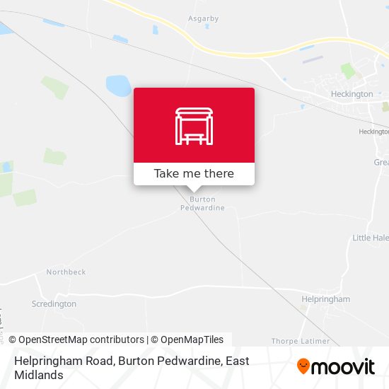 Helpringham Road, Burton Pedwardine map