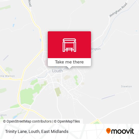 Trinity Lane, Louth map