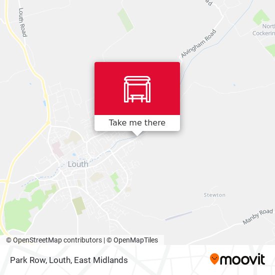 Park Row, Louth map