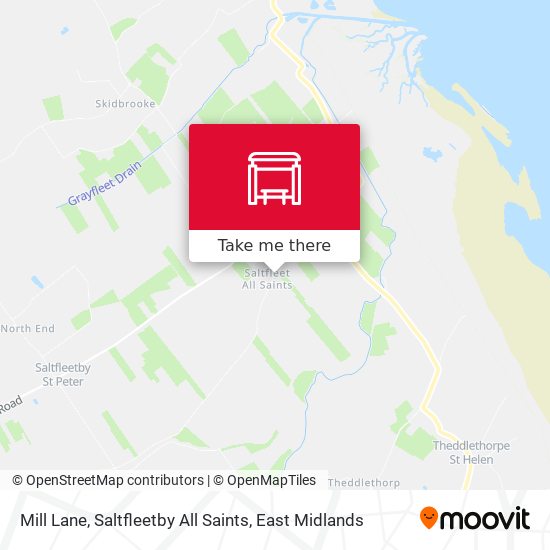 Mill Lane, Saltfleetby All Saints map