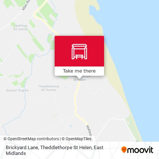 Brickyard Lane, Theddlethorpe St Helen map