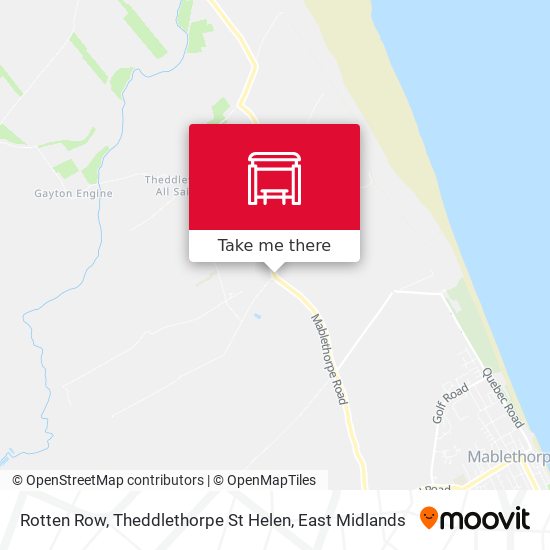 Rotten Row, Theddlethorpe St Helen map