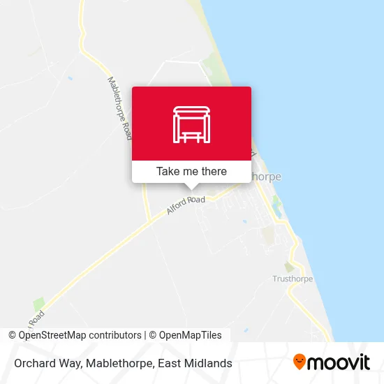 Orchard Way, Mablethorpe map