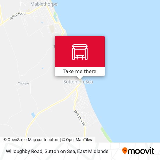 Willoughby Road, Sutton on Sea map