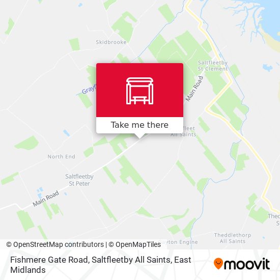 Fishmere Gate Road, Saltfleetby All Saints map