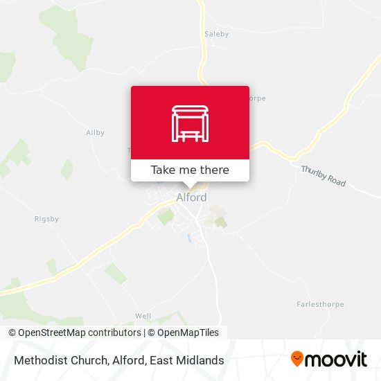 Methodist Church, Alford map