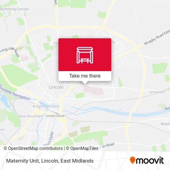 Maternity Unit, Lincoln map