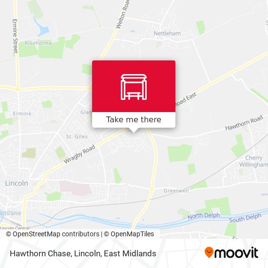 Hawthorn Chase, Lincoln map