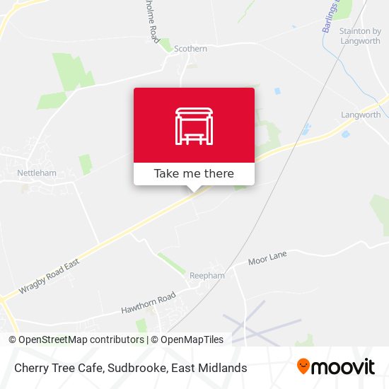 Cherry Tree Cafe, Sudbrooke map