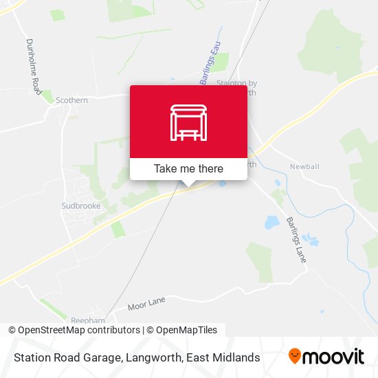 Station Road Garage, Langworth map