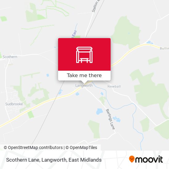 Scothern Lane, Langworth map
