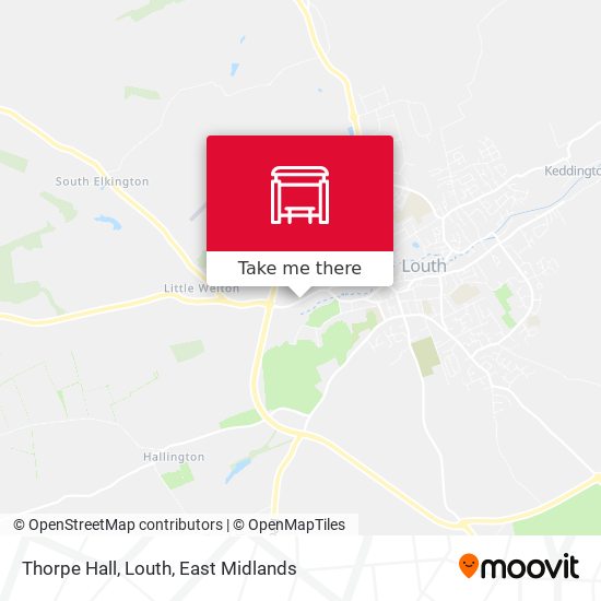 Thorpe Hall, Louth map