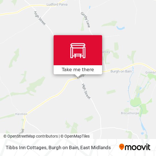 Tibbs Inn Cottages, Burgh on Bain map