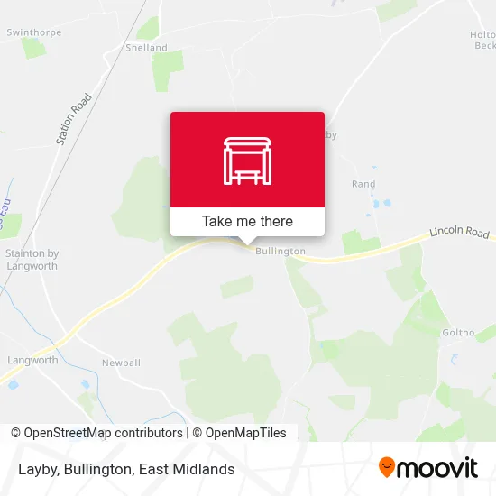 Layby, Bullington map