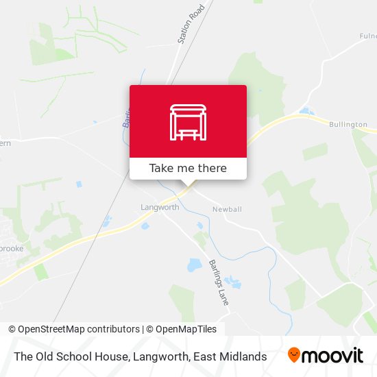 The Old School House, Langworth map