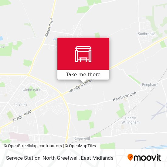 Service Station, North Greetwell map