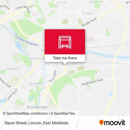 Ripon Street, Lincoln map