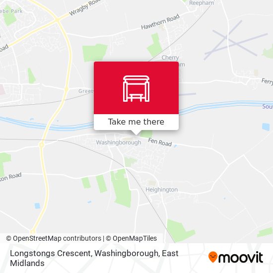 Longstongs Crescent, Washingborough map